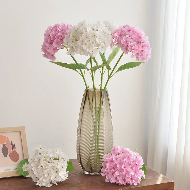 branche d'hortensia artificielle pour décoration intérieure et bureau - vue 4 sur 12