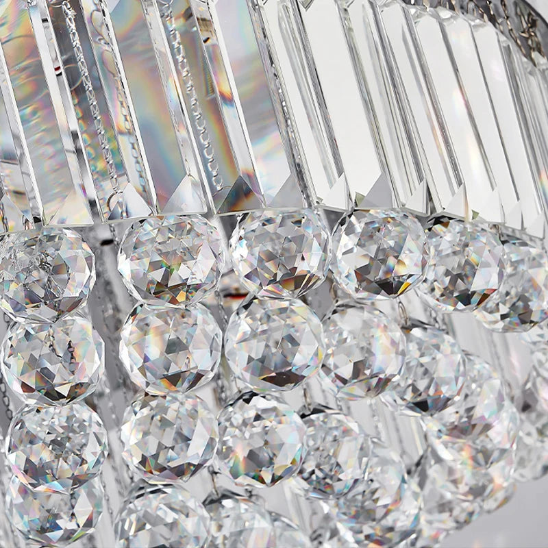 Plafonnier Led en cristal de luxe - vue 5 sur 9