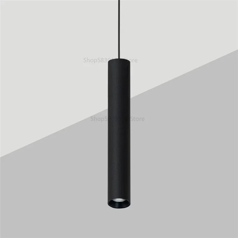 suspension moderne cylindrique pour décoration intérieure nordique - vue 8 sur 12