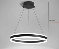 lustre led moderne luminescence haut bas lampes suspendues décor luminaire