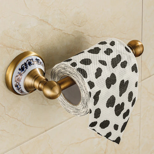 ensembles daccessoires en laiton massif pour salle de bain rétro - vue 10 sur 20