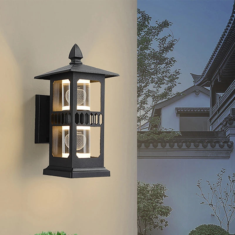 applique murale extérieures étanches minimalistes pour jardin - vue 6 sur 14