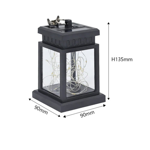 lampe solaire led étanche lanterne rétro pour jardin et cour - vue 12 sur 11