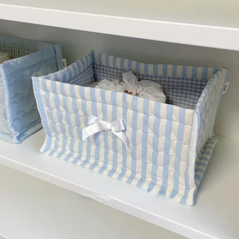 panier de rangement carré mignon pour décoration maison - vue 3 sur 13