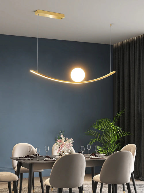 lustre de restaurant créatif dragon ball simple luxe - vue 3 sur 5