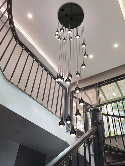 suspension moderne à led pour escalier et intérieur - vue 5 sur 16