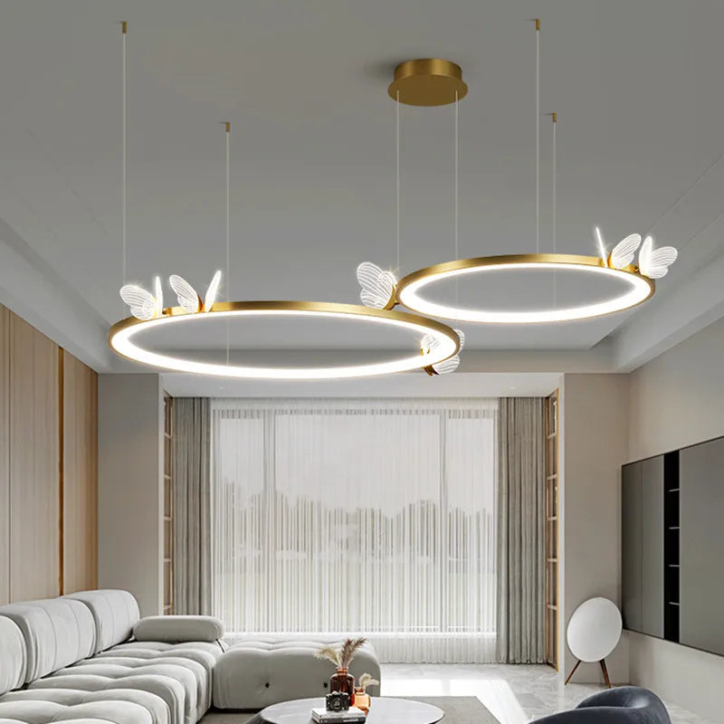 suspension design en acrylique pour décoration moderne de luxe - vue 3 sur 21