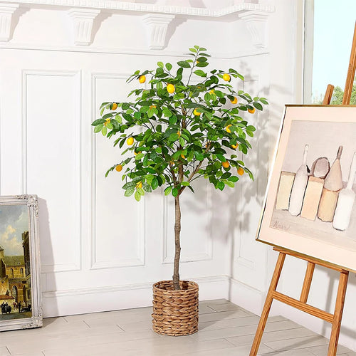 citronnier artificiel avec fruits pour décoration intérieure et jardin - vue 2 sur 8