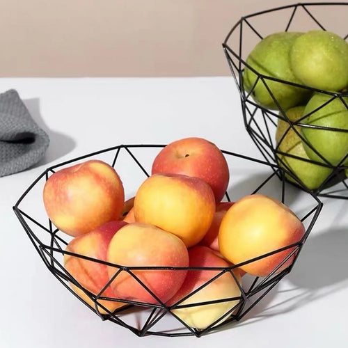 bols de rangement modernes en métal pour collations et fruits - vue 3 sur 17