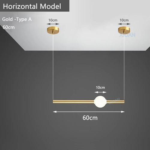 suspension horizontales modernes pour table à manger - vue 22 sur 22