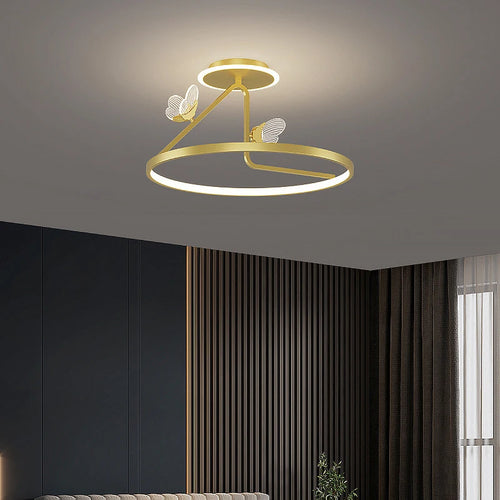 plafonnier led moderne design pour éclairage décoratif intérieur - vue 2 sur 10