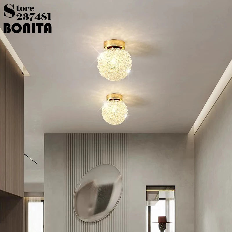 suspension en cristal k9 forme de fleur design moderne et luxueux - vue 5 sur 10