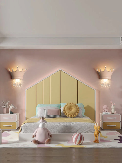 applique murale couronne nordique en résine pour chambre enfant mignonne - vue 3 sur 12