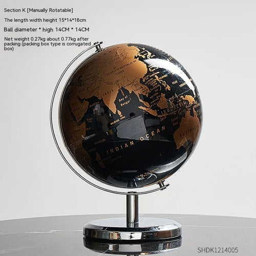 artisanat moderne globe décoratif pour bureau et salon - vue 13 sur 16
