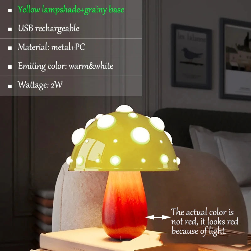 Lampe de Table LED en forme de champignon - vue 15 sur 16