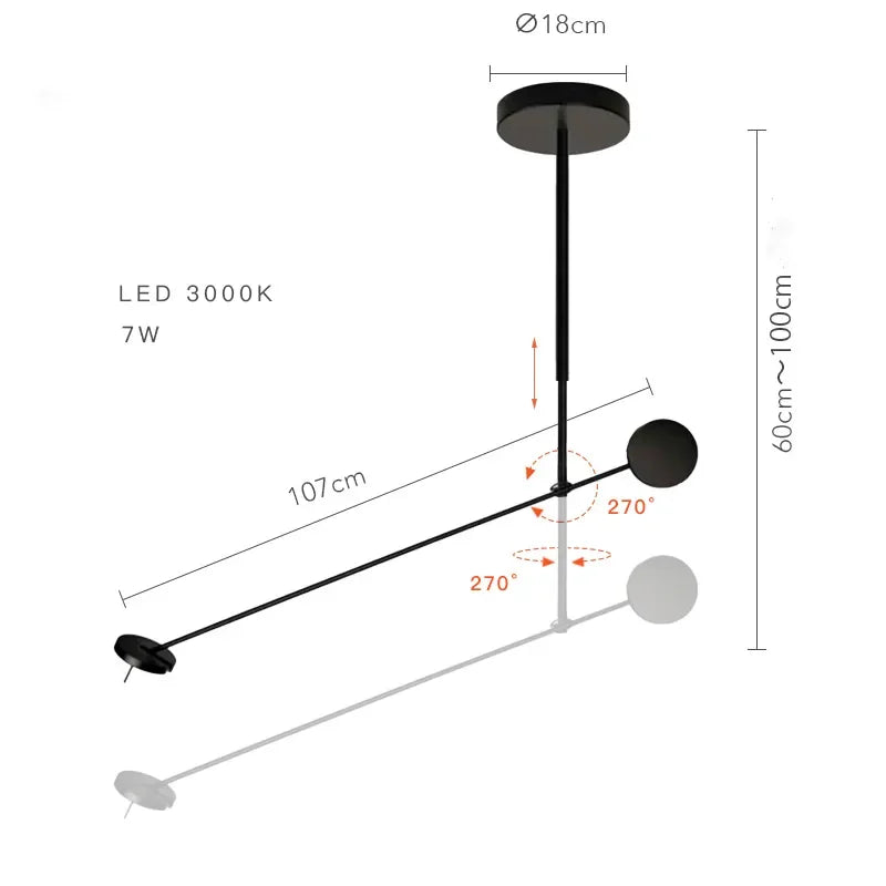 lustre led design nordique pour tables basses de restaurant - vue 12 sur 14