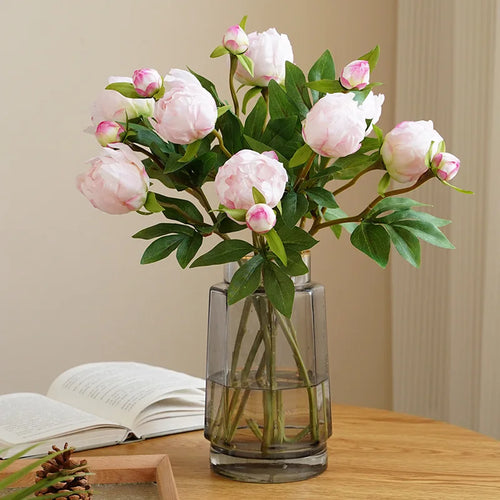 têtes de fleurs de pivoine artificielles pour décoration et bricolage - vue 2 sur 9