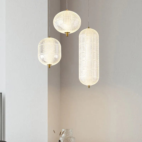 lustre moderne design simple lampe à led suspendue décorative - vue 2 sur 9