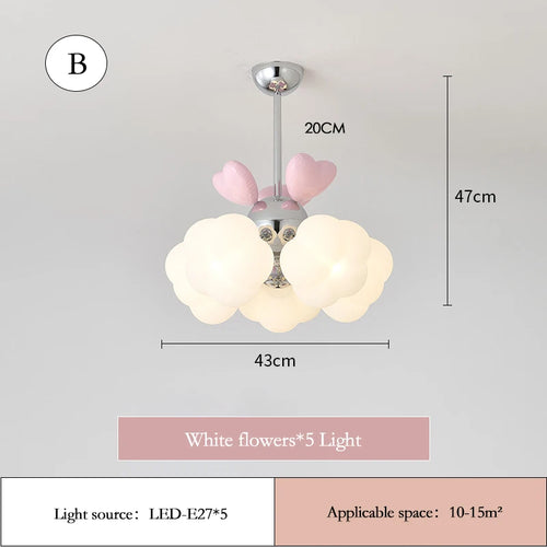 lustre moderne pour chambre d'enfant style princesse chaleureux