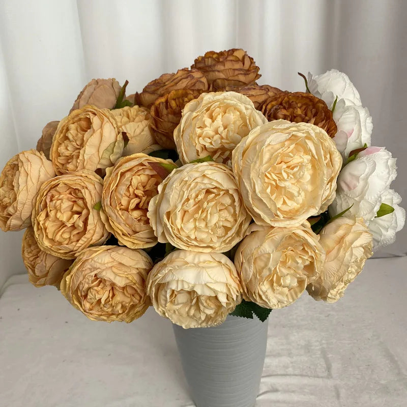 bouquet de roses artificielles décoratif pour mariage et événements - vue 4 sur 16