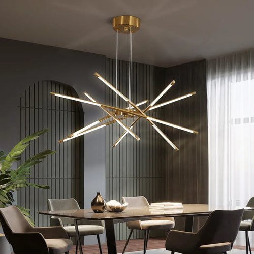 lustre créatif moderne pour bar restaurant ambiance unique - vue 2 sur 14