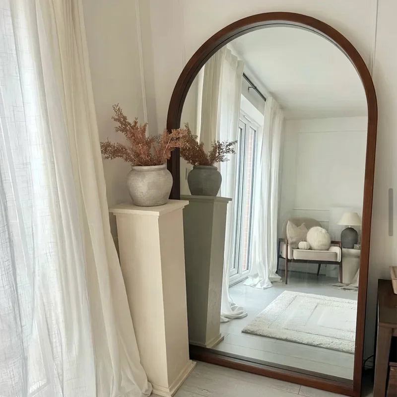 miroir décoratif circulaire pour une ambiance bohème élégante - vue 4 sur 9