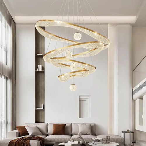 suspension moderne à led pour éclairage intérieur élégant - vue 4 sur 22