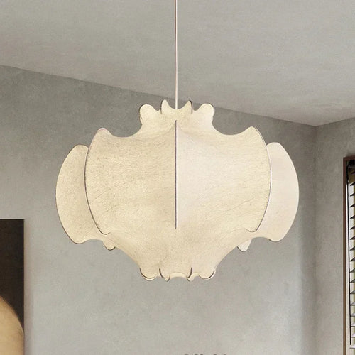 lustre wabi sabi nordique en soie japonaise led intérieur - vue 3 sur 10