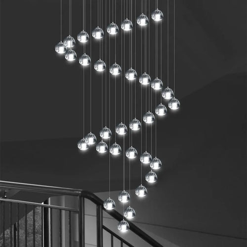 suspension moderne nordique en cristal pour décoration élégante - vue 5 sur 17
