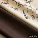 Rideau occultant floral style chinois pour salon chambre