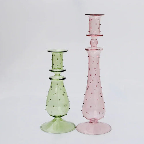 bougeoir en verre pour décoration de mariage et centre de table - vue 5 sur 11
