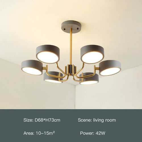 lustre moderne simple pour éclairage intérieur design élégant - vue 12 sur 18