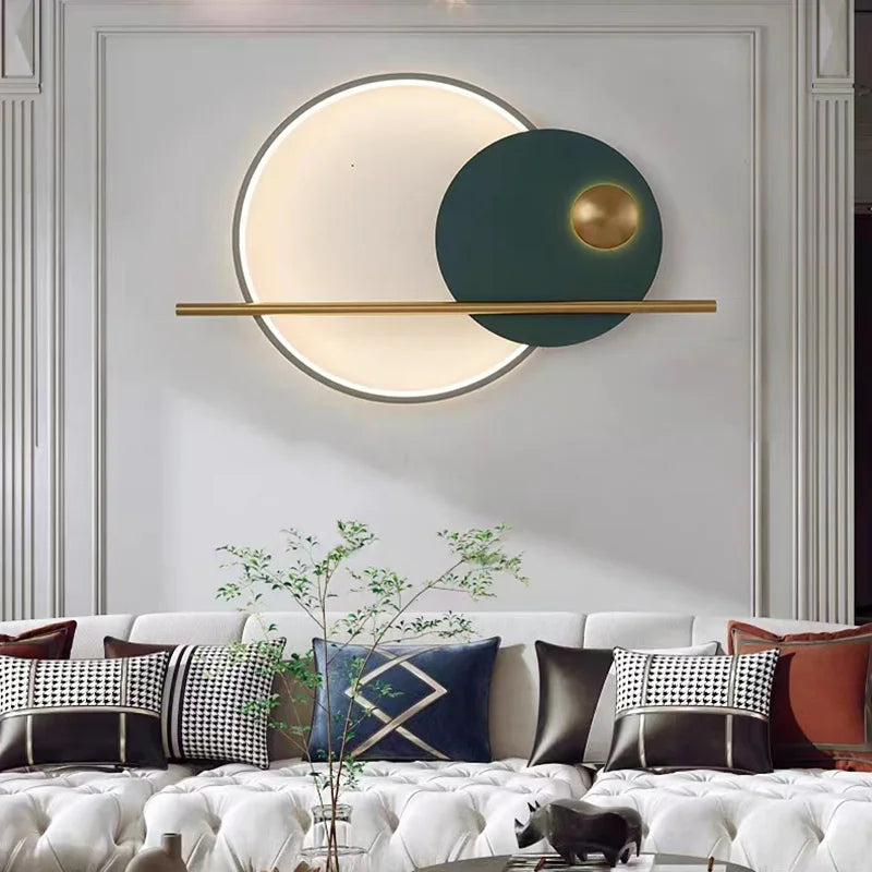 applique murale led minimaliste avec anneau pour restaurant - vue 3 sur 15