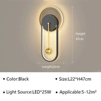 applique murale moderne à led pour décoration intérieure élégante