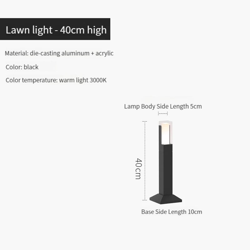 lampe led imperméable moderne pour extérieur en aluminium - vue 12 sur 14