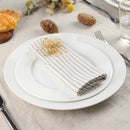 Serviette de table lin coton rayée lot 12