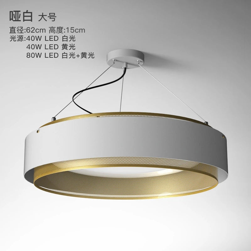 lampe led ronde dorée design industriel moderne décorative - vue 9 sur 9