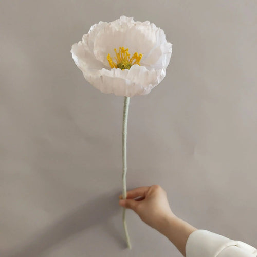 branche de fleurs artificielles pavot pour décoration et bricolage - vue 9 sur 10