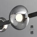 lustre de restaurant minimaliste moderne en cuivre led