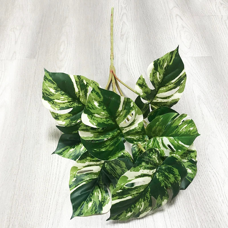 plantes artificielles grandes monstera pour décoration intérieure et extérieure - vue 4 sur 6