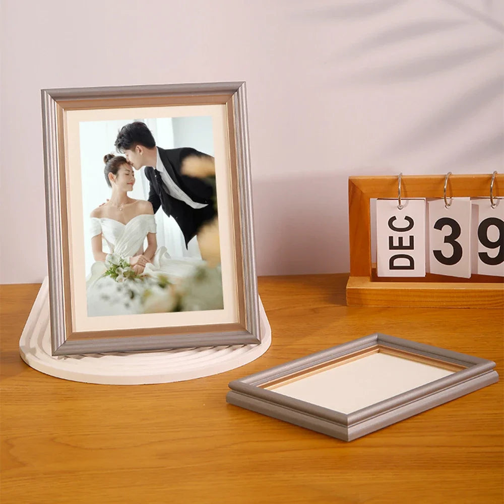 cadre photo en bois pour portraits de famille et mariage - vue 4 sur 10