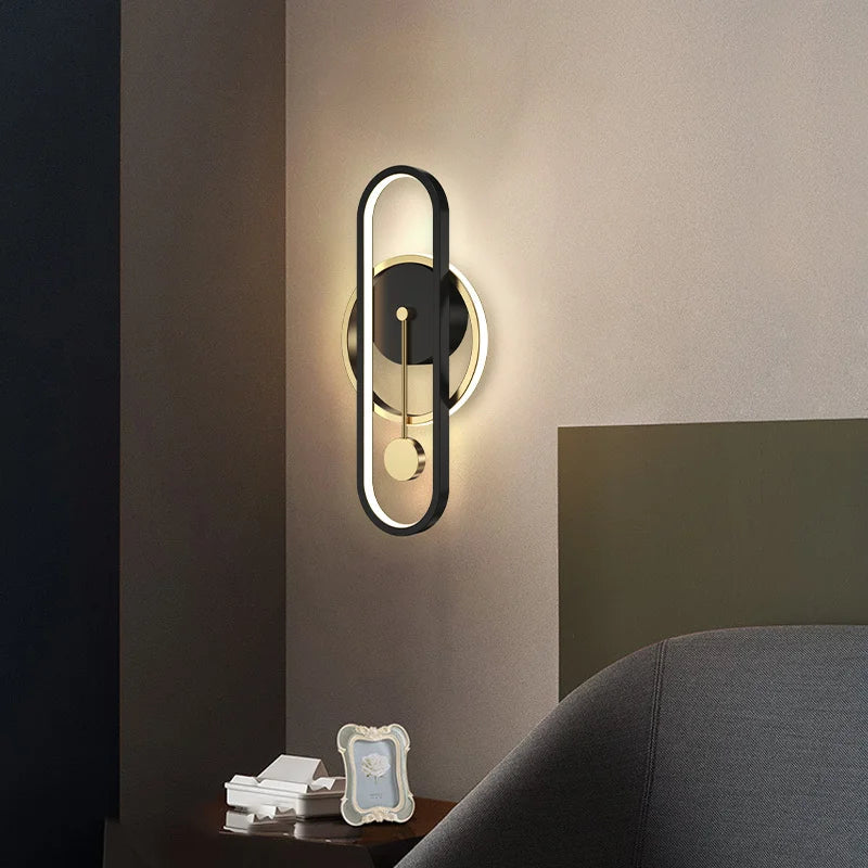 applique murale led ronde moderne décorative pour intérieur - vue 4 sur 10