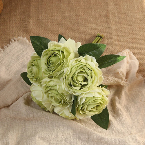 bouquet de roses artificielles décoration intérieure et extérieure fleurs faux - vue 16 sur 18