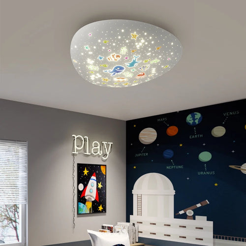 plafonnier led moderne avec intensité variable pour décoration intérieure - vue 6 sur 8