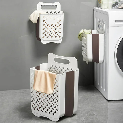 panier de rangement pliable à suspendre pour linge sale - vue 2 sur 19