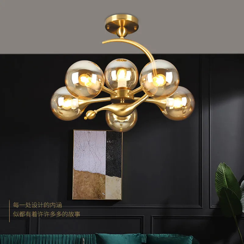 lustre nordique post-moderne simple style américain moderne - vue 1 sur 14