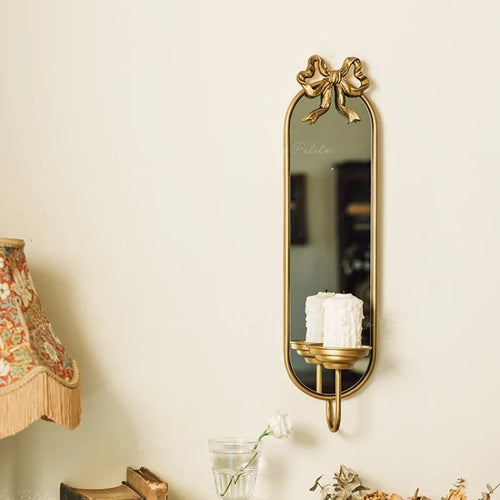 miroir mural antique en fer décoration suspendue élégante pour intérieur - vue 2 sur 7