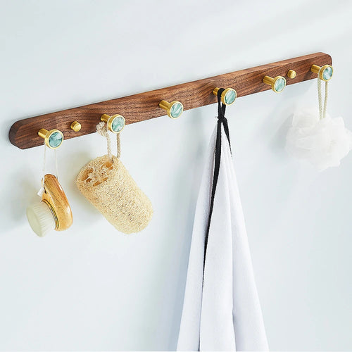 crochet créatif en bois de noyer pour organisation murale - vue 2 sur 26