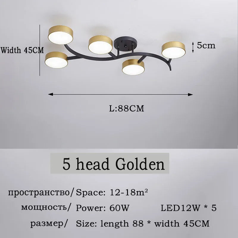 plafonnier led design moderne pour éclairage intérieur élégant - vue 13 sur 17