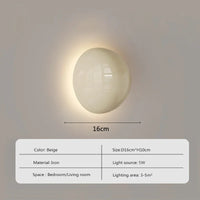 Applique murale led nordique ronde en métal pour décoration intérieure